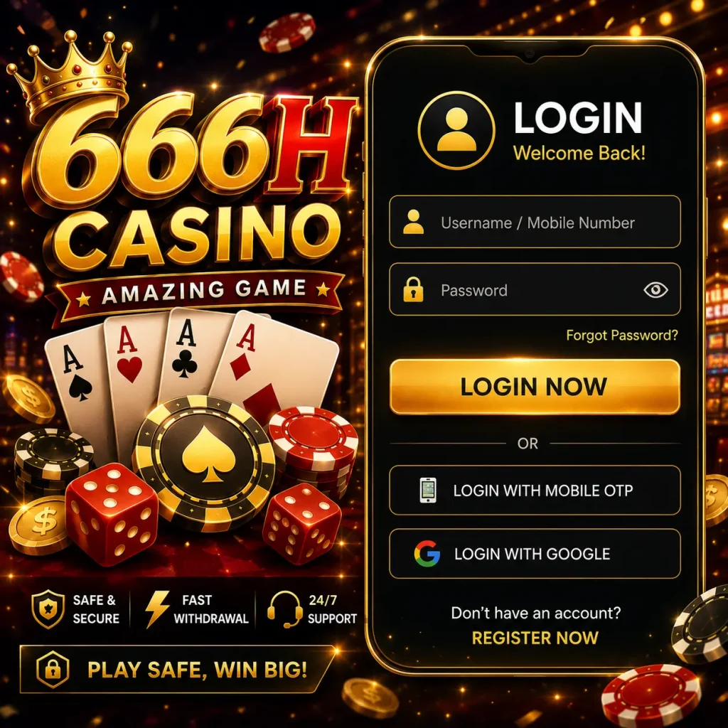 666H Casino Game Registration Page