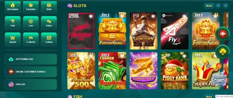 UR8 Casino Game Home Page