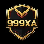 999XA Game official logo banner with gold shield icon