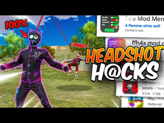 Download Free Fire 3 headshot tool guide banner and safe setup page