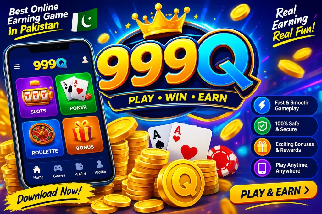 999Q Game APK download and online earning game Pakistan