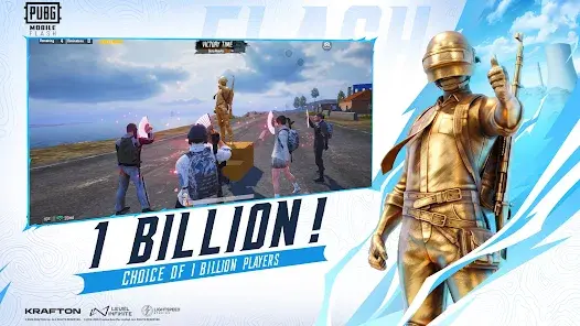 PUBG Mobile flash winner winner chicken dinner victory screen